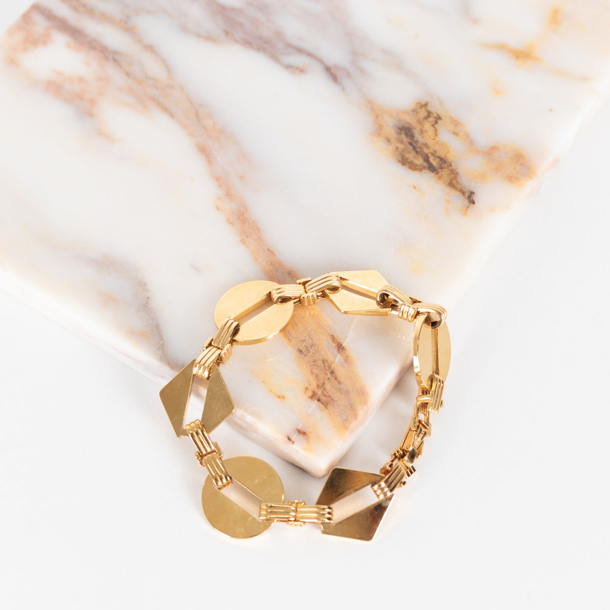 Lanvin Gold Tone Chunky Bracelet
