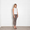 Max Mara Leisure Taupe Leather Look Leggings