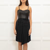 Rag & Bone Dress With Lambs Leather Top & Silk Skirt