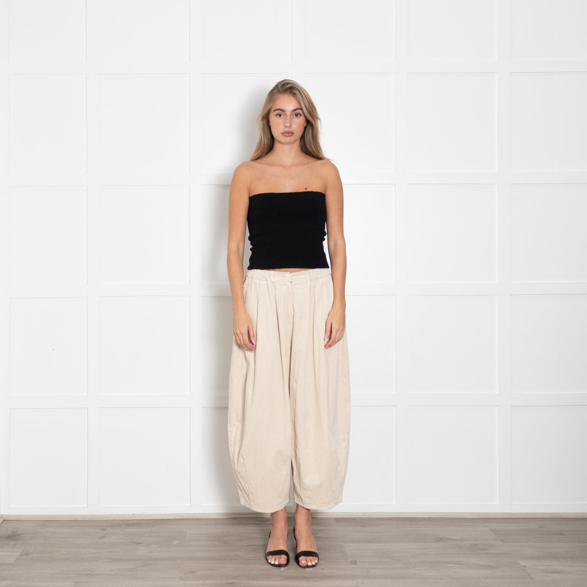 Mes Demoiselles Cream Jumbo Cord Trousers