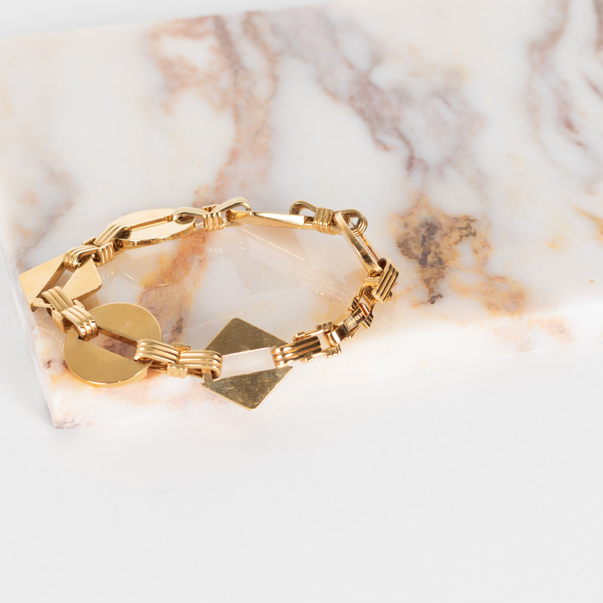 Lanvin Gold Tone Chunky Bracelet