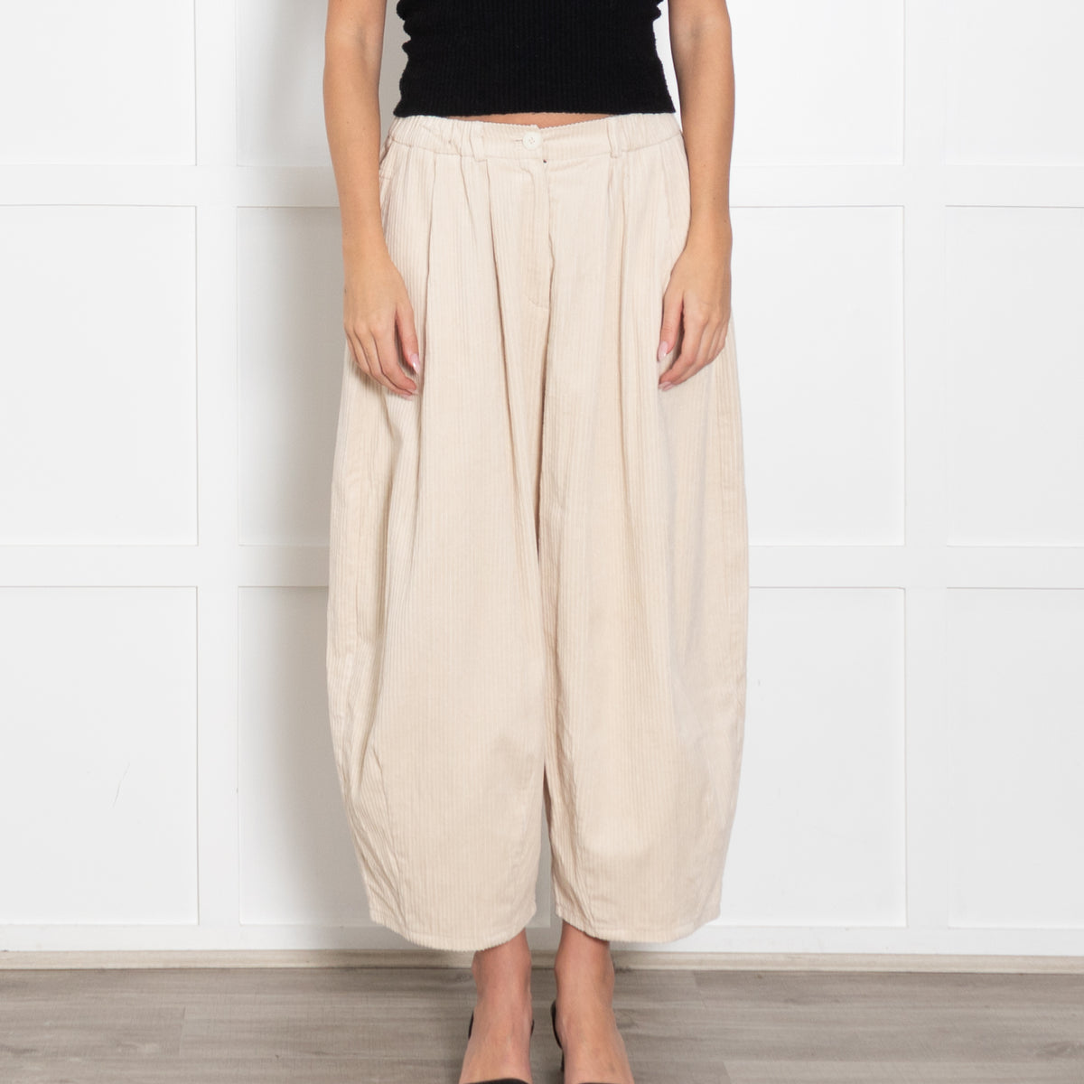 Mes Demoiselles Cream Jumbo Cord Trousers