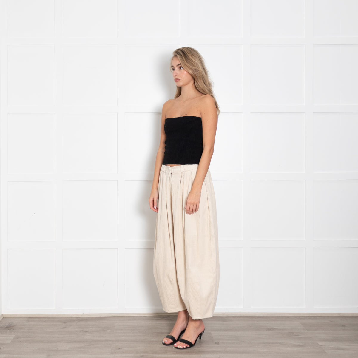 Mes Demoiselles Cream Jumbo Cord Trousers