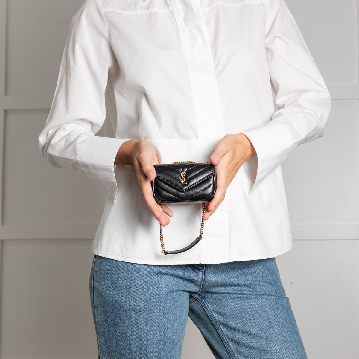 Saint Laurent Micro Loulou Chain Bag