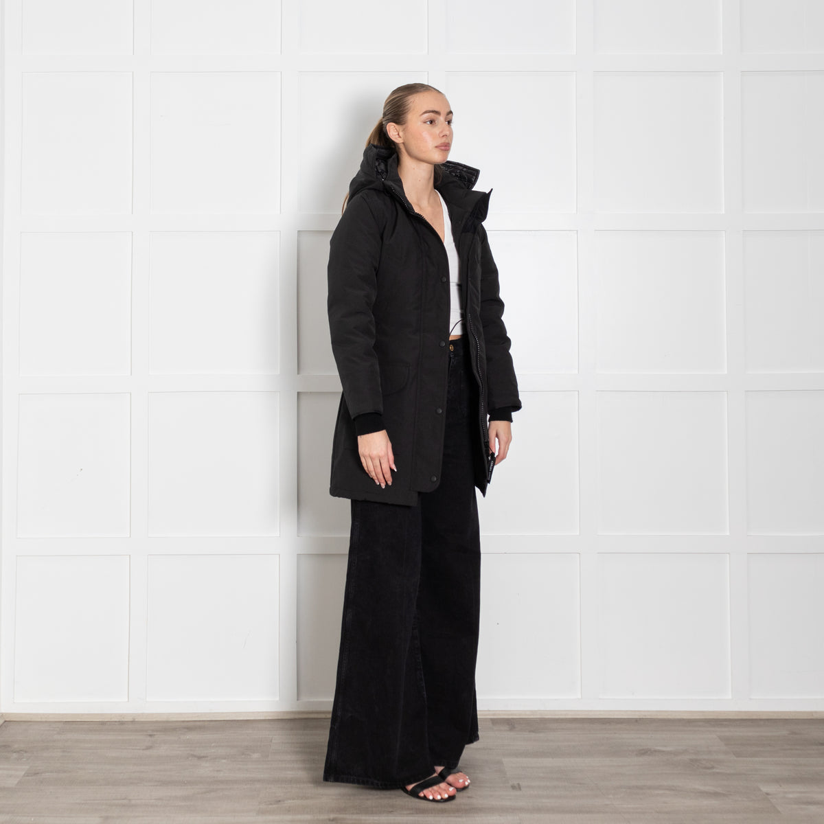 Canada Goose Black Puffer Short Coat