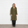 Sea New York Green and Mustard Check Coat