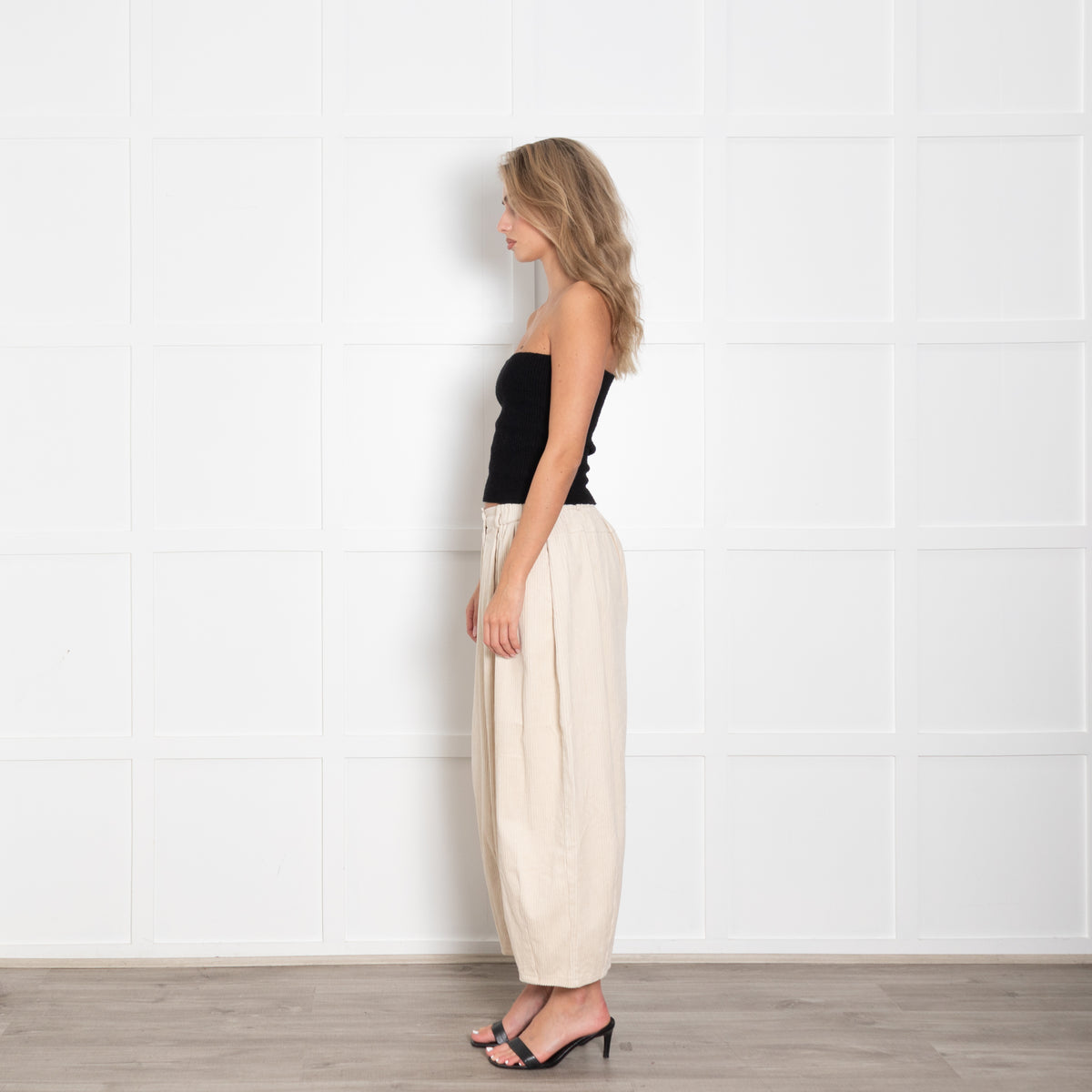 Mes Demoiselles Cream Jumbo Cord Trousers
