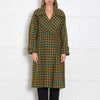 Sea New York Green and Mustard Check Coat