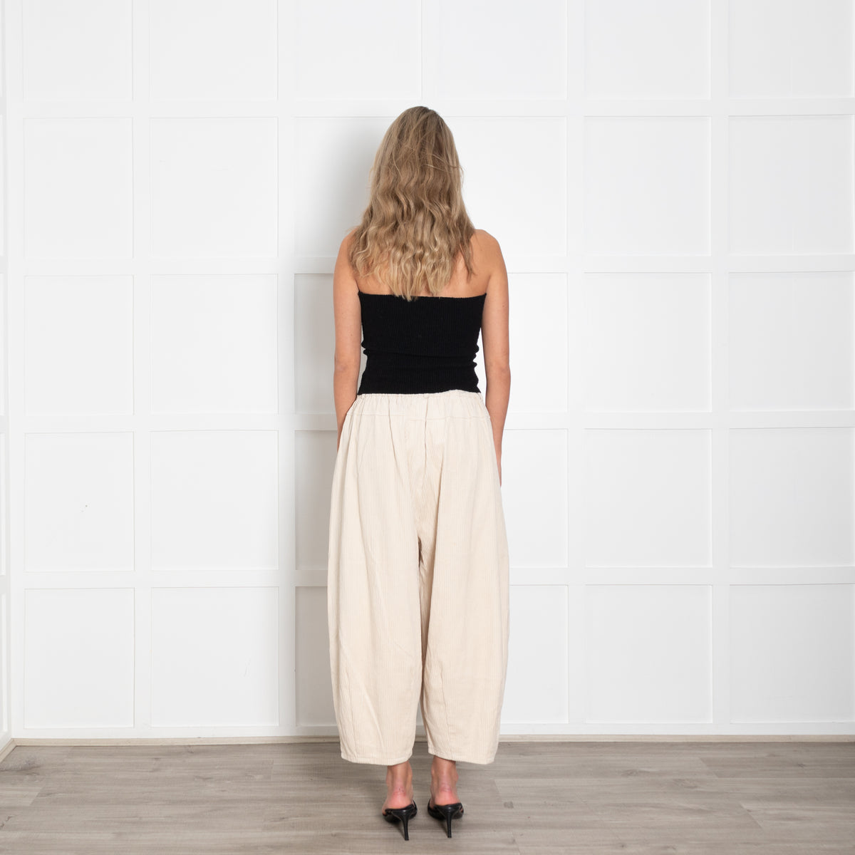 Mes Demoiselles Cream Jumbo Cord Trousers
