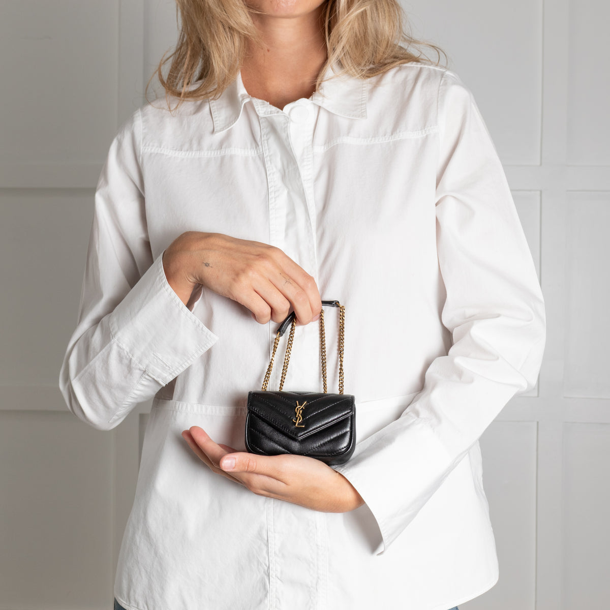 Saint Laurent Micro Loulou Chain Bag