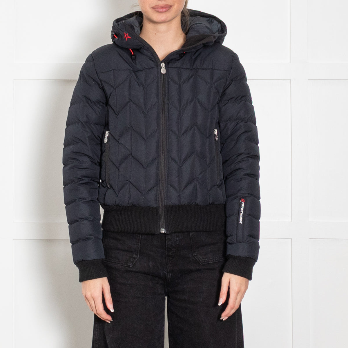 Perfect Moment Navy Blue Puffer Ski Jacket