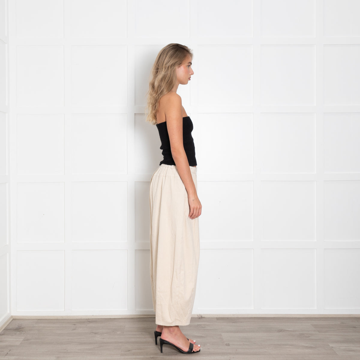 Mes Demoiselles Cream Jumbo Cord Trousers