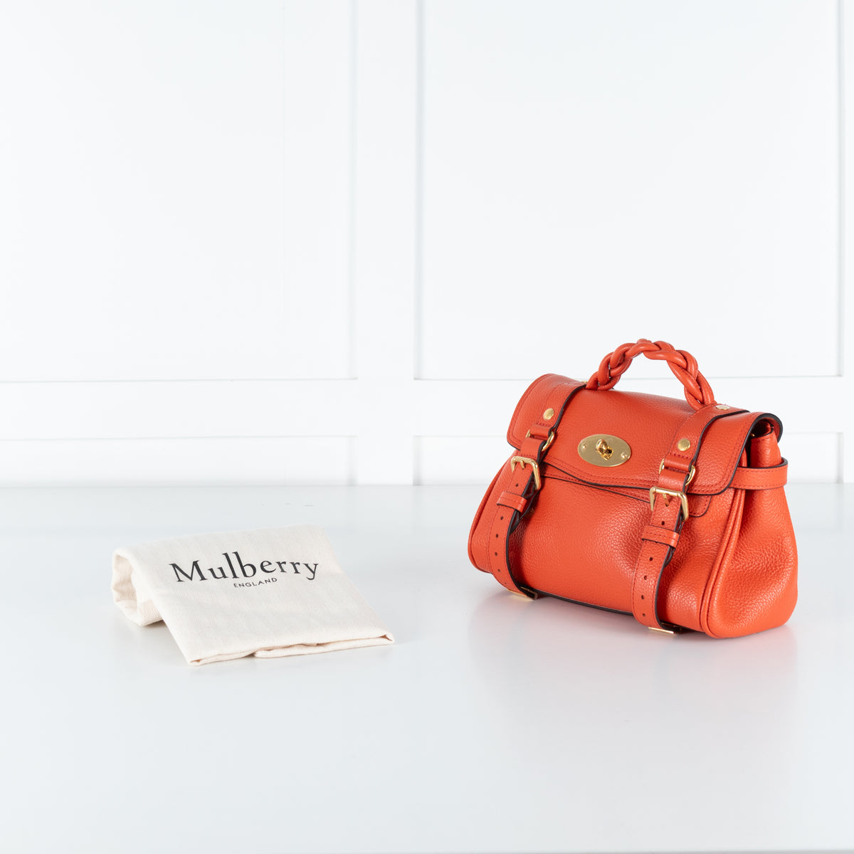 Mulberry Orange Mini Alexa Bag