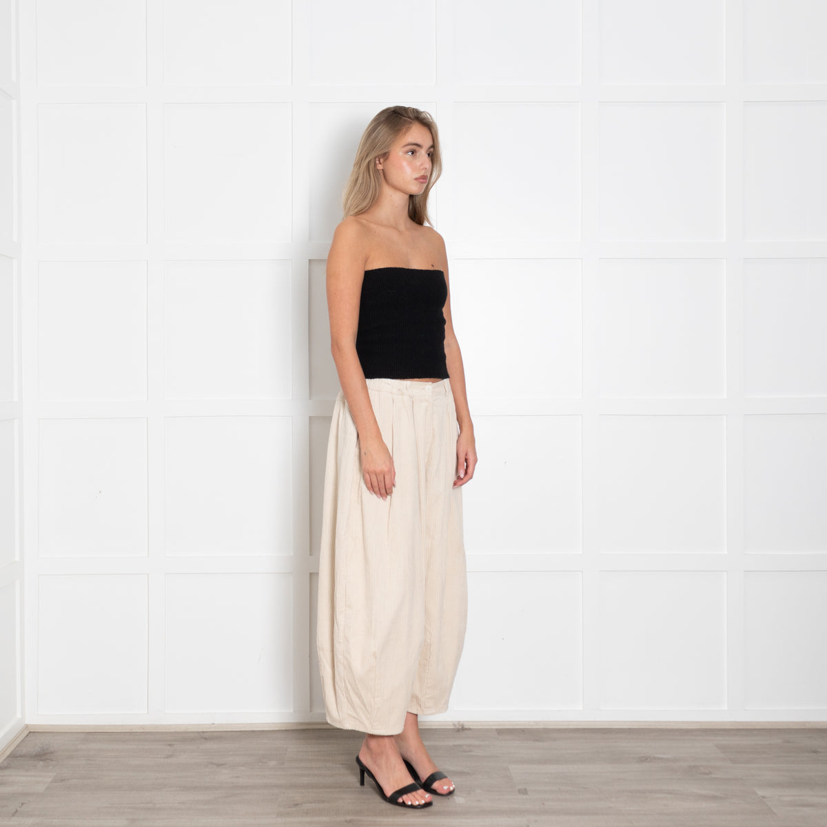 Mes Demoiselles Cream Jumbo Cord Trousers
