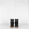 Isabel Marant Etoile Bekett Black Leather Wedge Trainers Plus Spare Laces