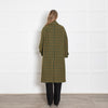 Sea New York Green and Mustard Check Coat
