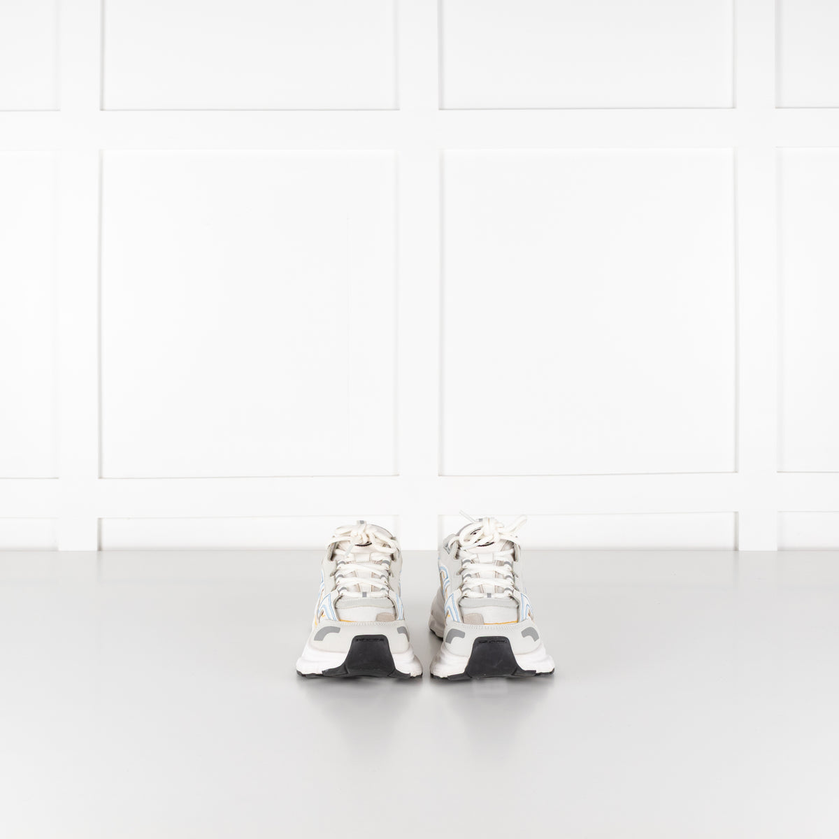 Axel Arigato Marathon R-Trail Sneakers White With Blue & Yellow Detail