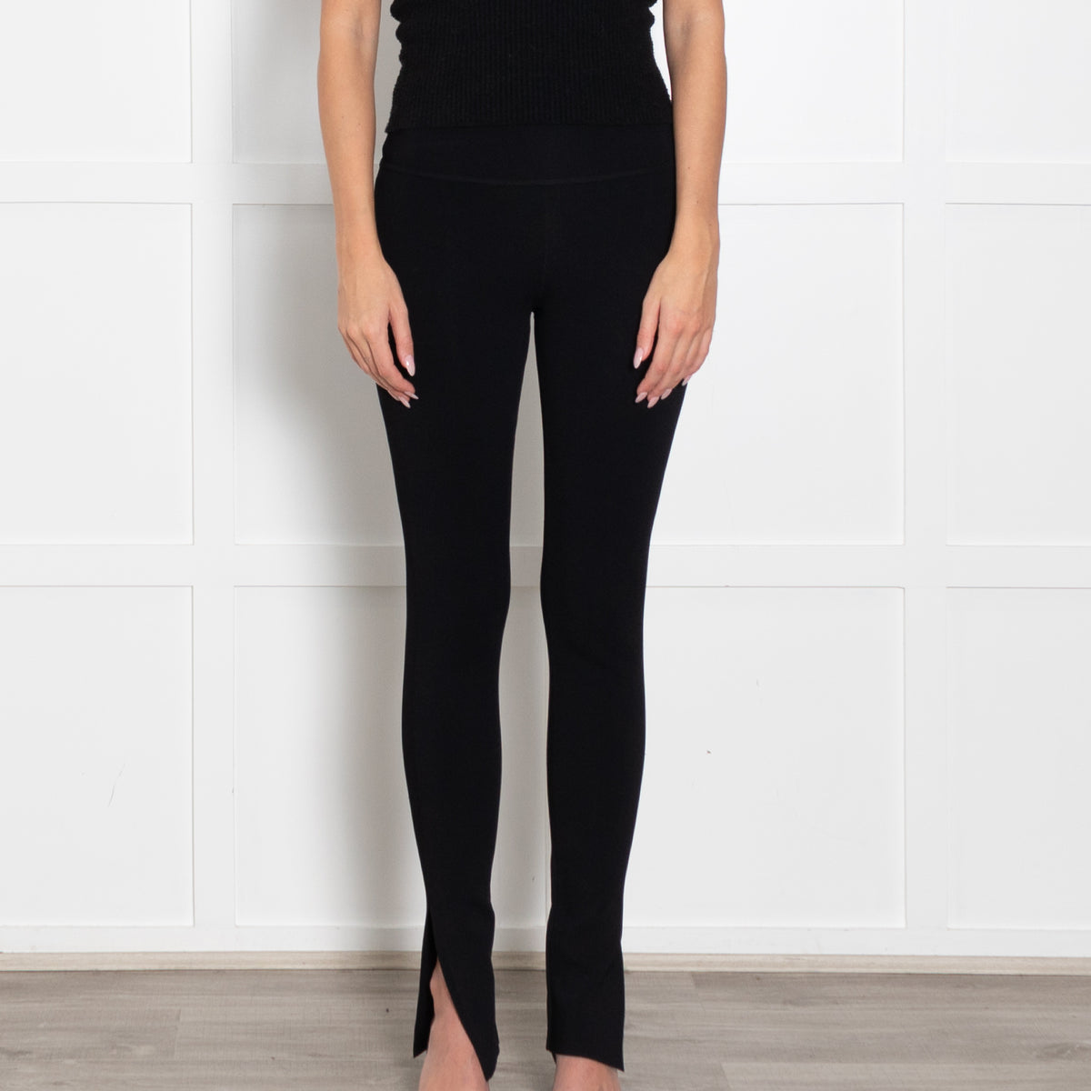 Khaite Black Stretchy Leggings