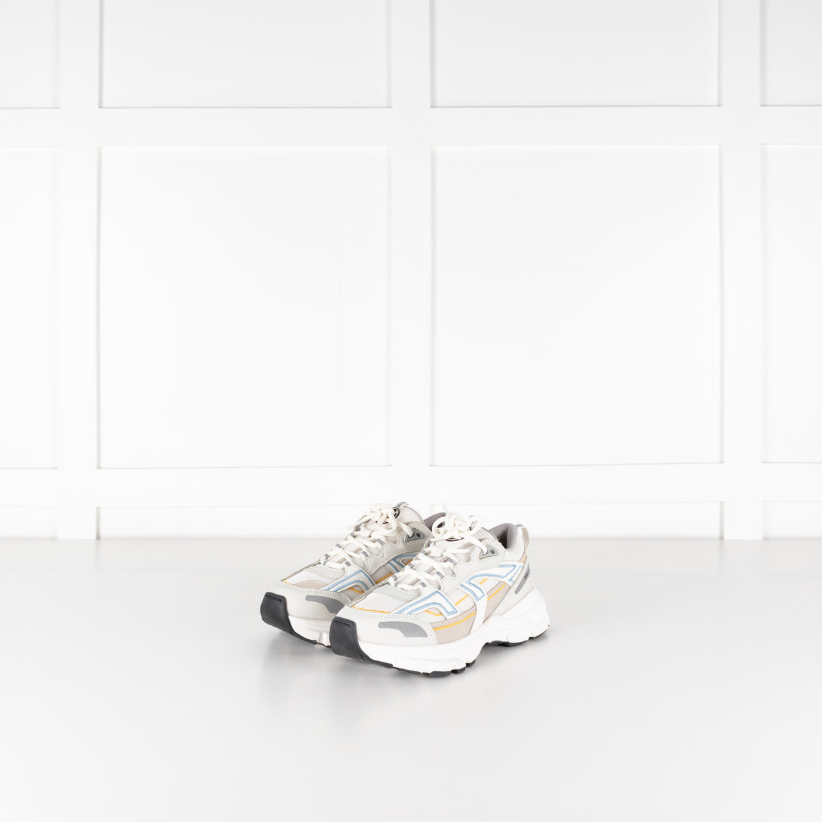 Axel Arigato Marathon R-Trail Sneakers White With Blue & Yellow Detail