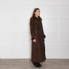 Joseph Brown Full Length Shearling Coat