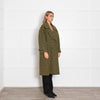 Sea New York Green and Mustard Check Coat