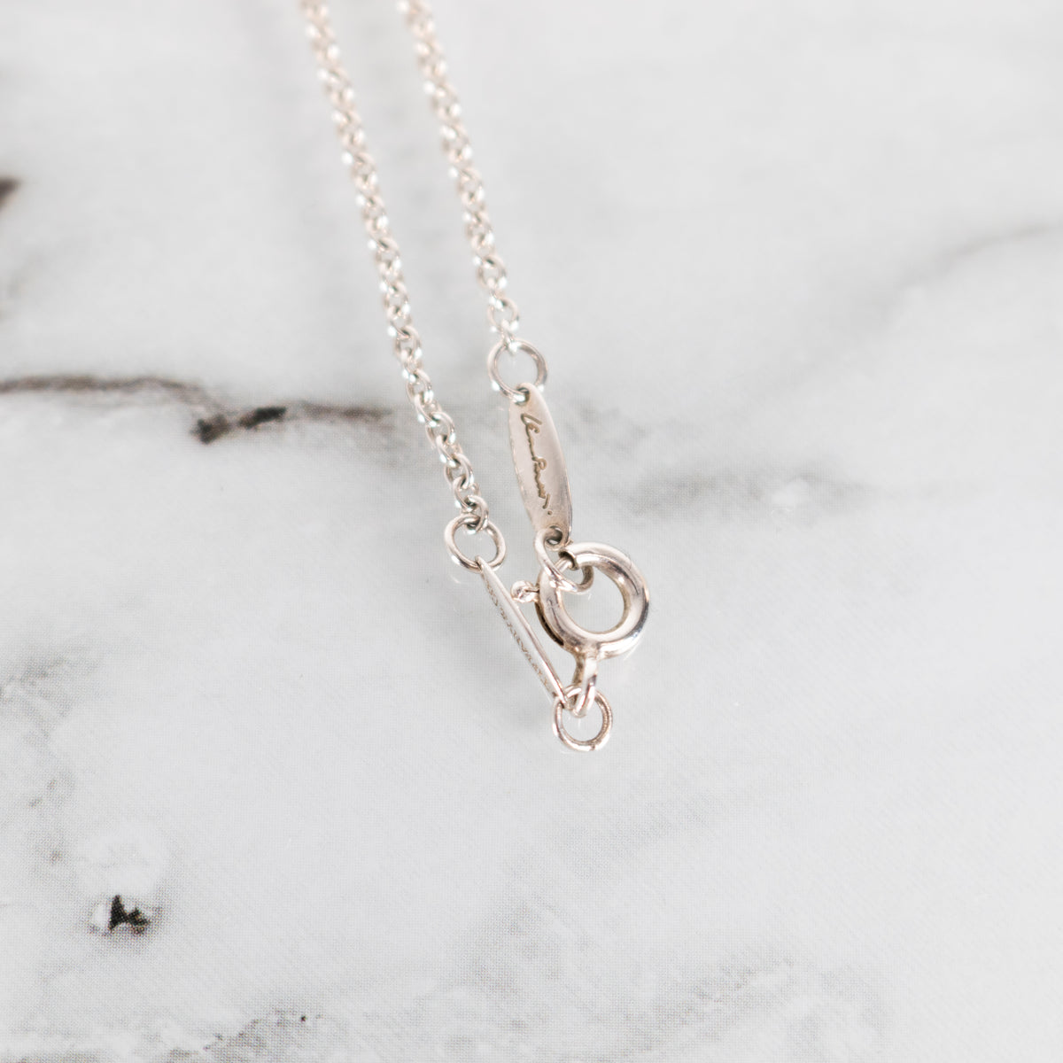Tiffany & Co Silver Elsa Peretti Open Heart Necklace