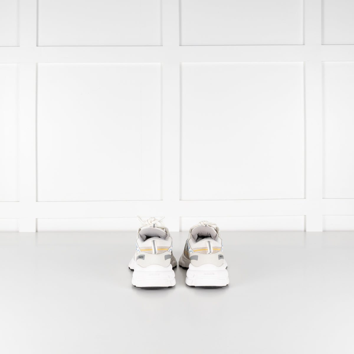 Axel Arigato Marathon R-Trail Sneakers White With Blue & Yellow Detail