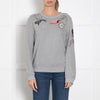 Valentino Grey Multi Beads Sequins Sweatshirt