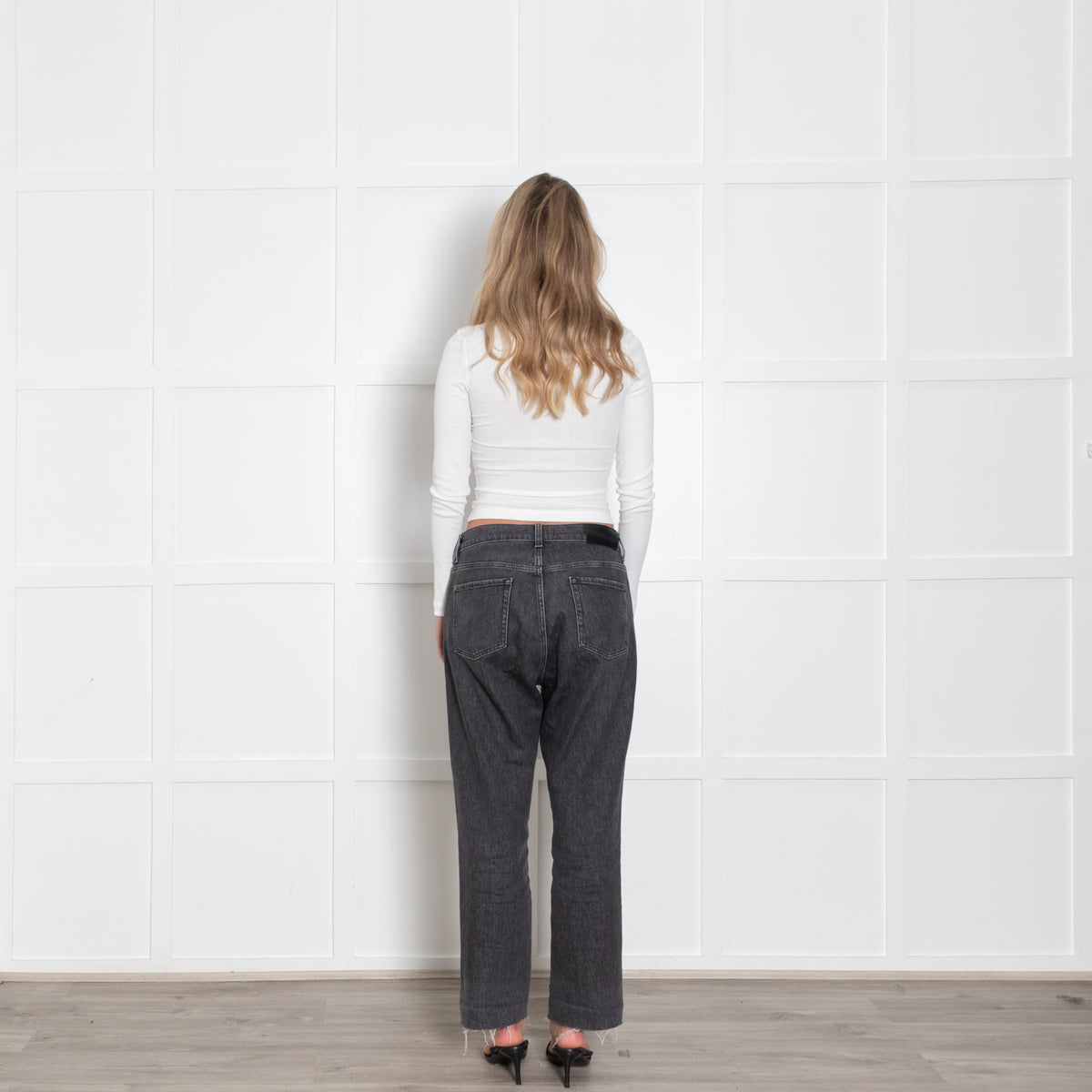 For All Mankind Grey Denim Boyfriend Jeans