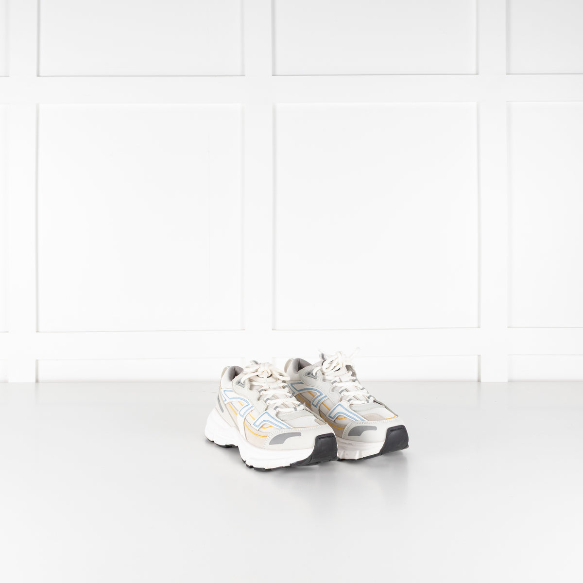 Axel Arigato Marathon R-Trail Sneakers White With Blue & Yellow Detail