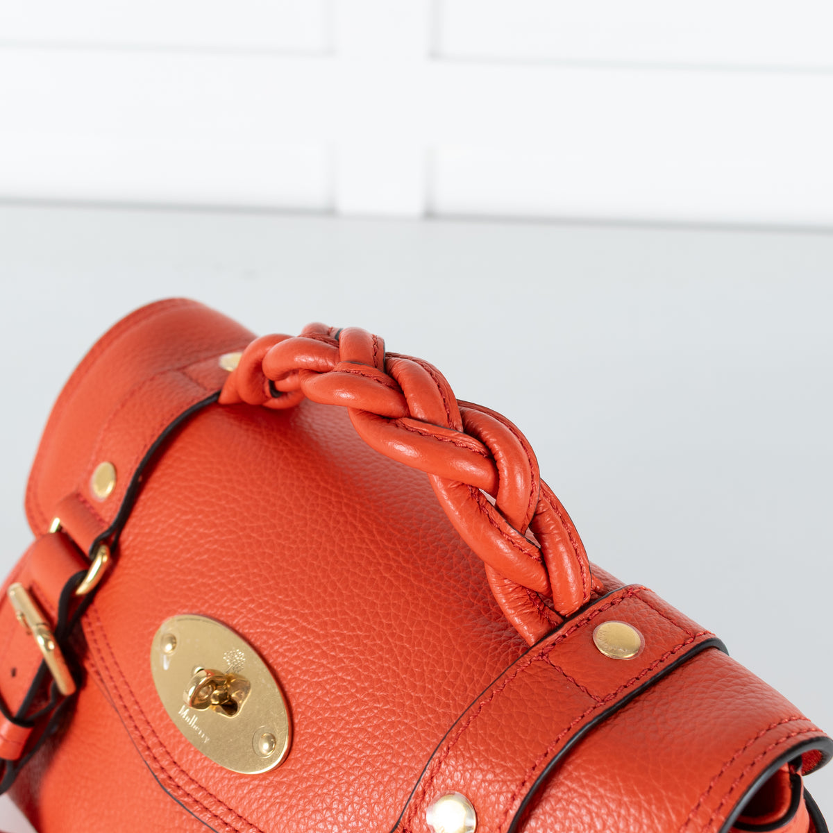 Mulberry Orange Mini Alexa Bag