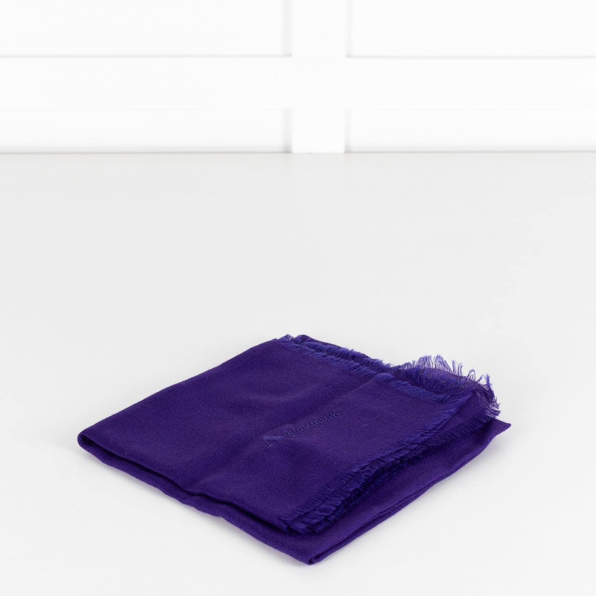 Aquascutum Purple Cashmere Scarf