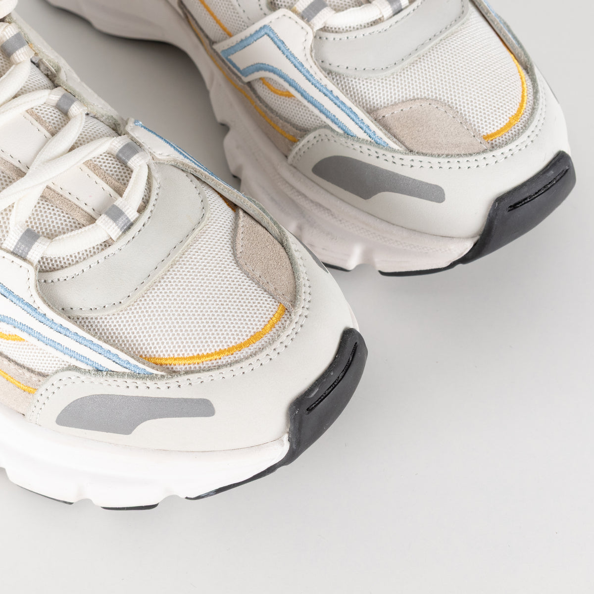 Axel Arigato Marathon R-Trail Sneakers White With Blue & Yellow Detail