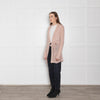 Theory Pale Dusty Pink Mohair Cardigan With Belt