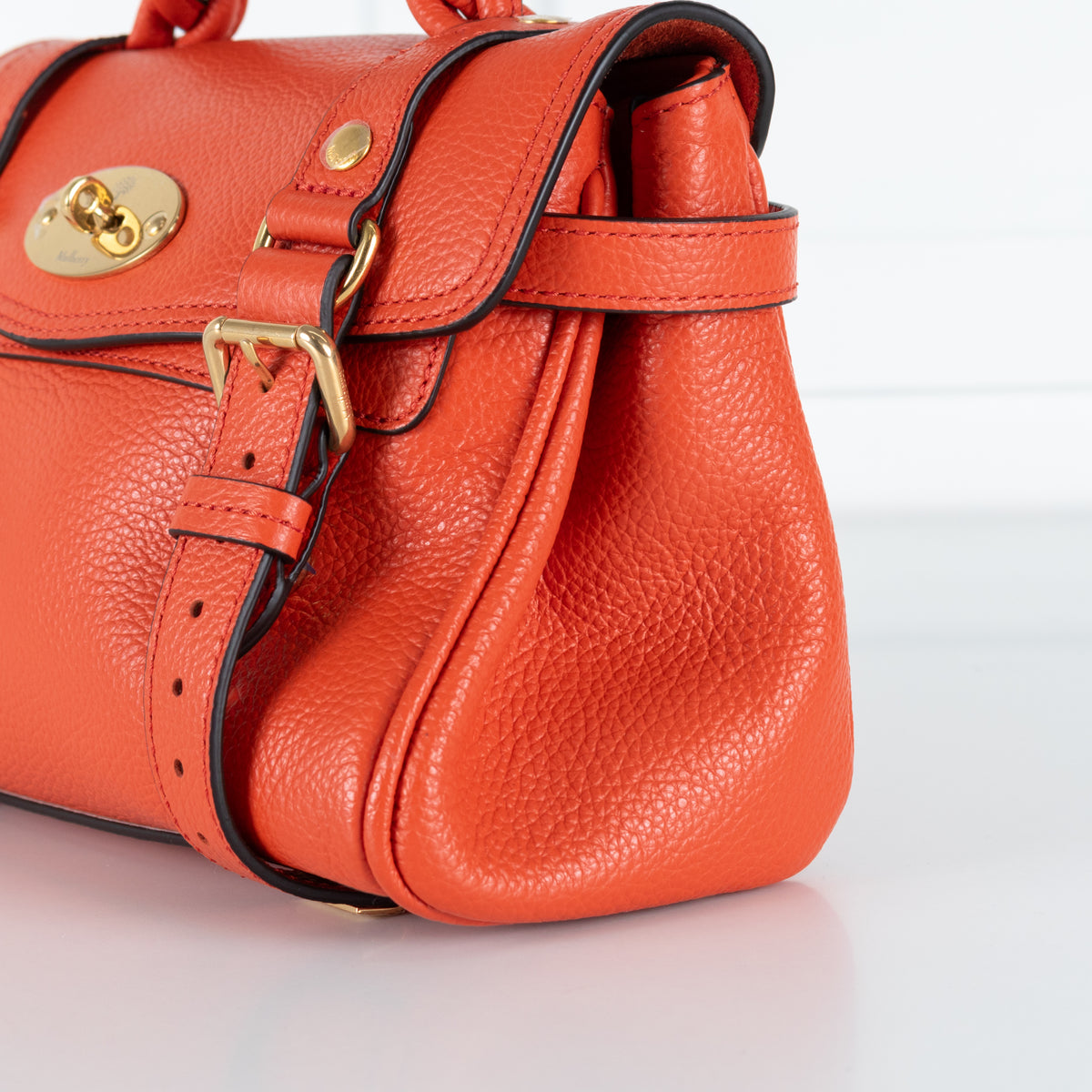 Mulberry Orange Mini Alexa Bag