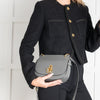 Mulberry Dark Grey Small Amberley Satchel Bag