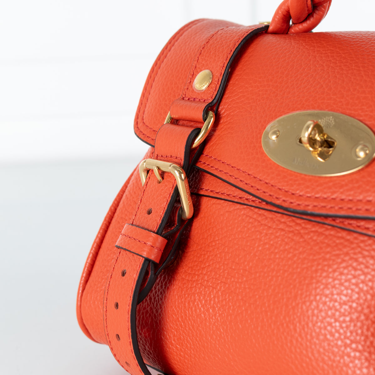 Mulberry Orange Mini Alexa Bag