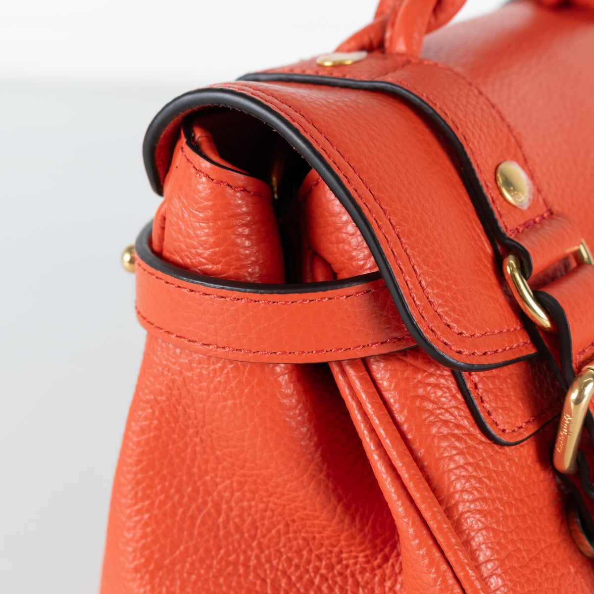 Mulberry Orange Mini Alexa Bag