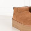 Ugg Tan Suede Classic Ultra Mini Platform Boots