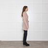 Theory Pale Dusty Pink Mohair Cardigan With Belt