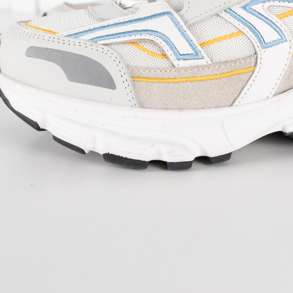 Axel Arigato Marathon R-Trail Sneakers White With Blue & Yellow Detail