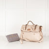 Mulberry Cream Croc Effect Alexa Bag with Rose Gold Hardware