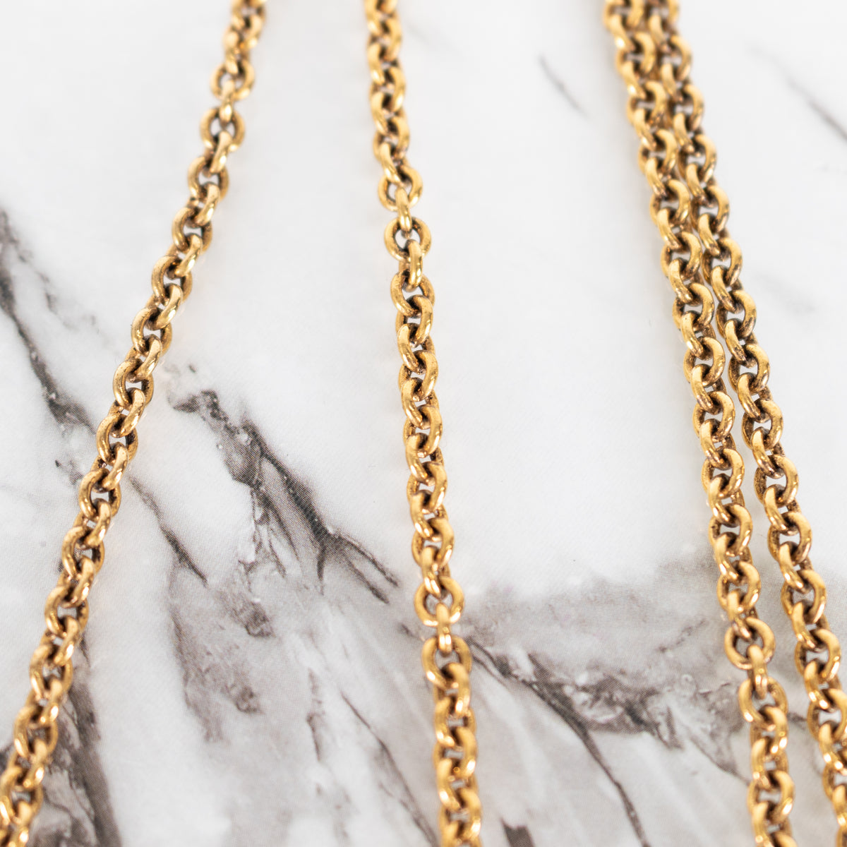 Saint Laurent Gold Tone Ball Flower Pendant Necklace