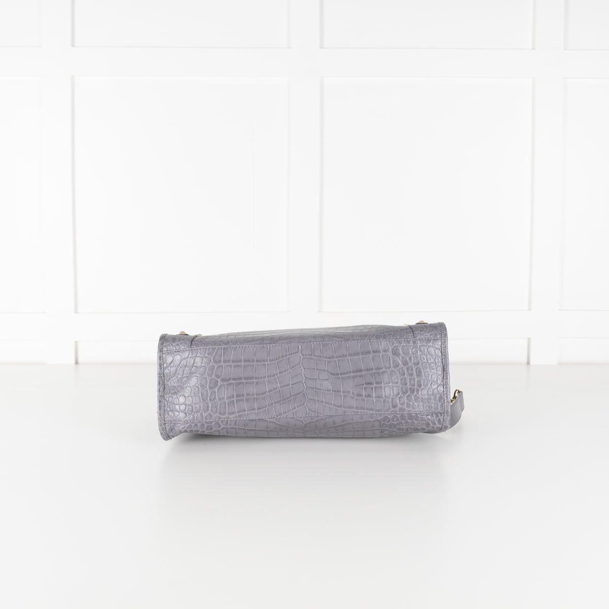 Balenciaga Grey Embossed Neo Classic City Bag