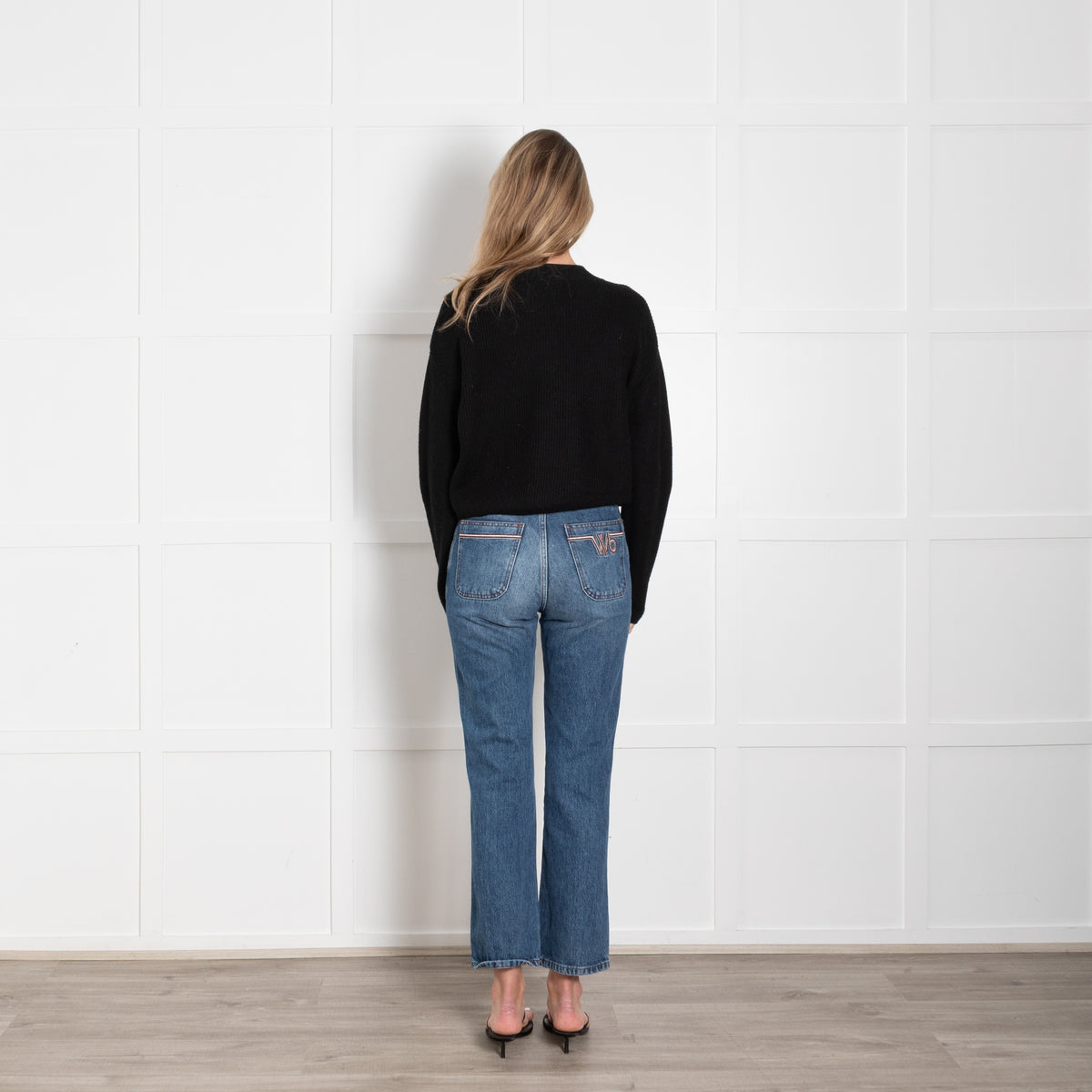 MaxMara Leisure Black Wool Cropped Cardigan