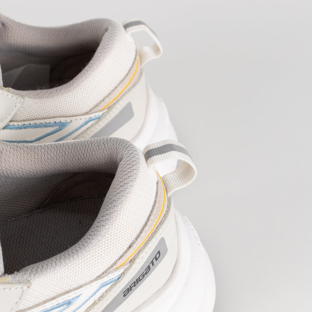 Axel Arigato Marathon R-Trail Sneakers White With Blue & Yellow Detail