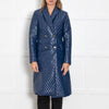 Baum und Pferdgarten Blue Gloss Quilted Long Coat
