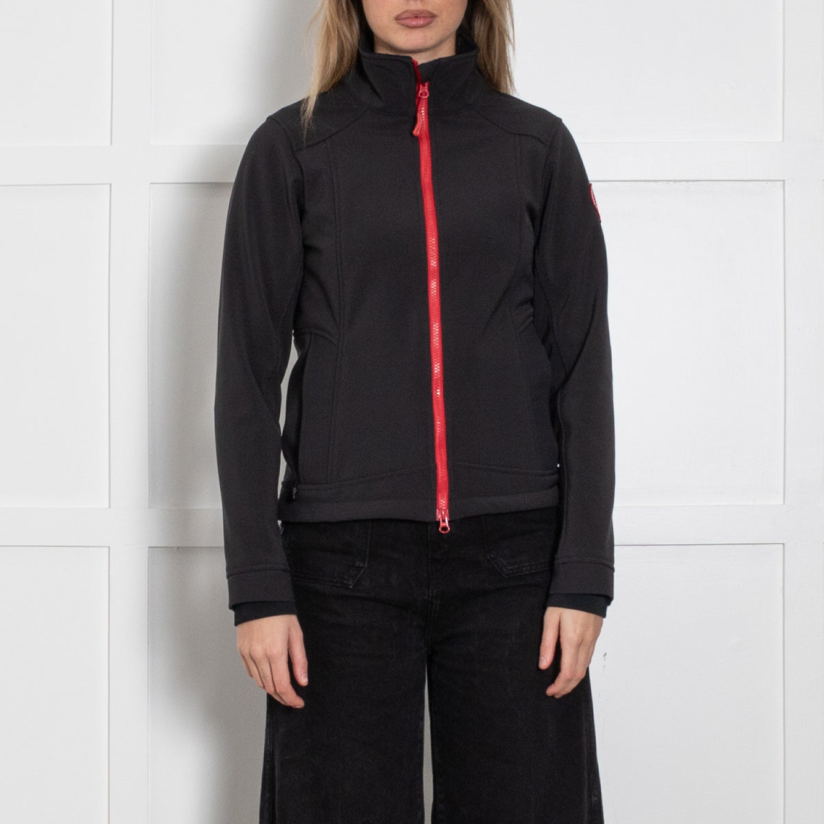 Canada Goose Black Fleece Lined Zip-Up Jacket