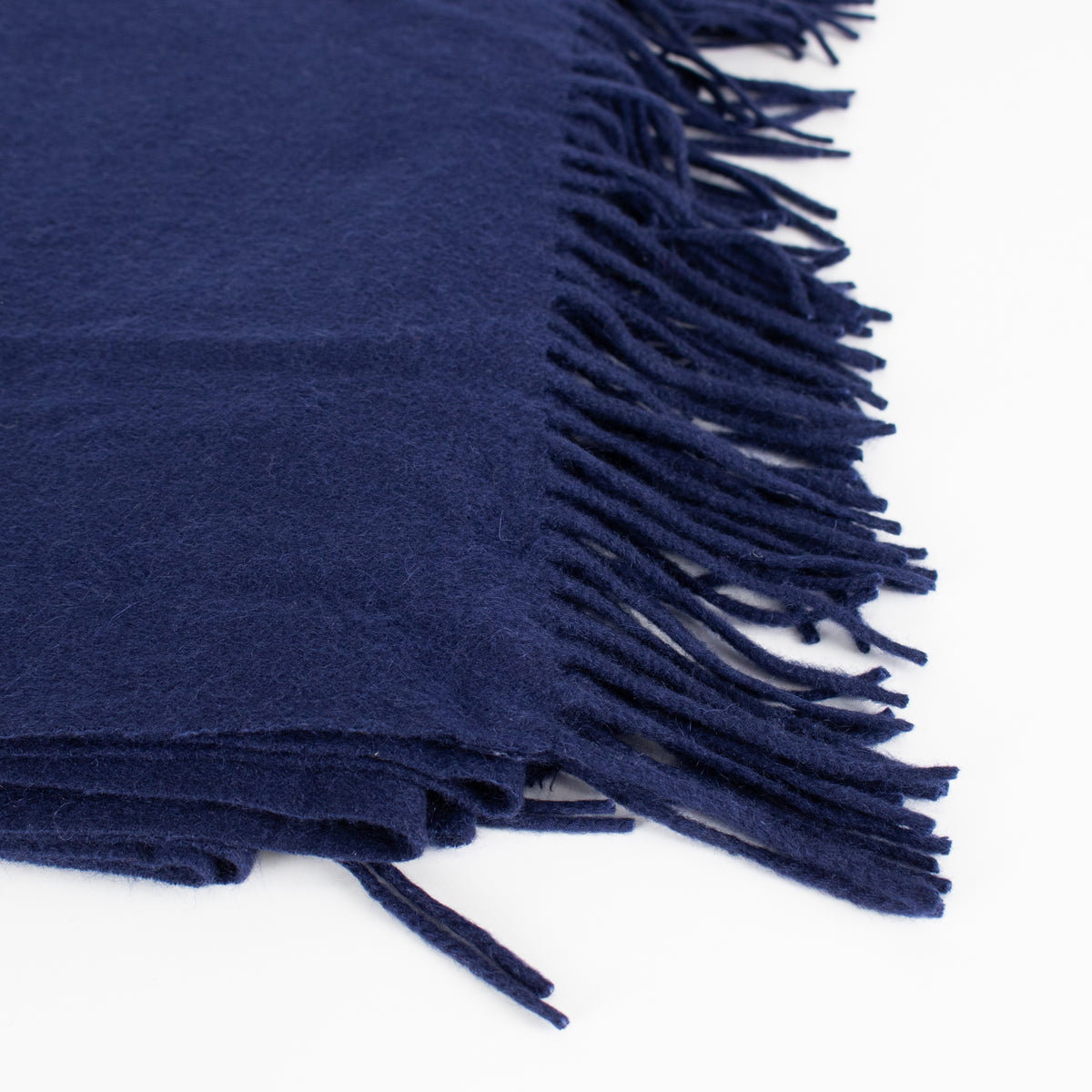 N.Peal Dark Blue Cashmere Large Scarf