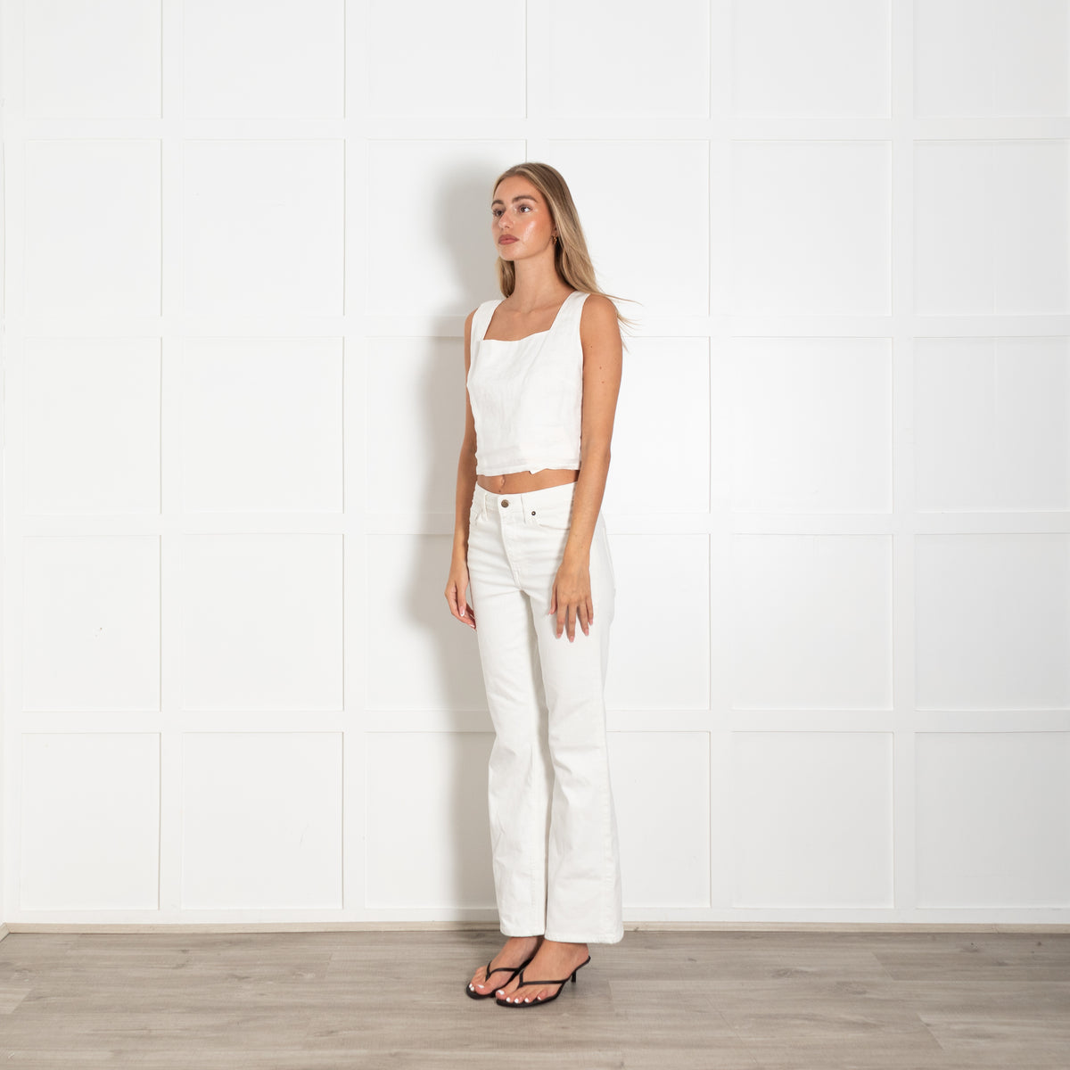 Sancia White Linen Fidelia Top